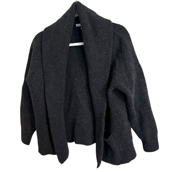 Epoque Evolution Gray Merino Wool Cardigan Medium - Picture 1 of 10